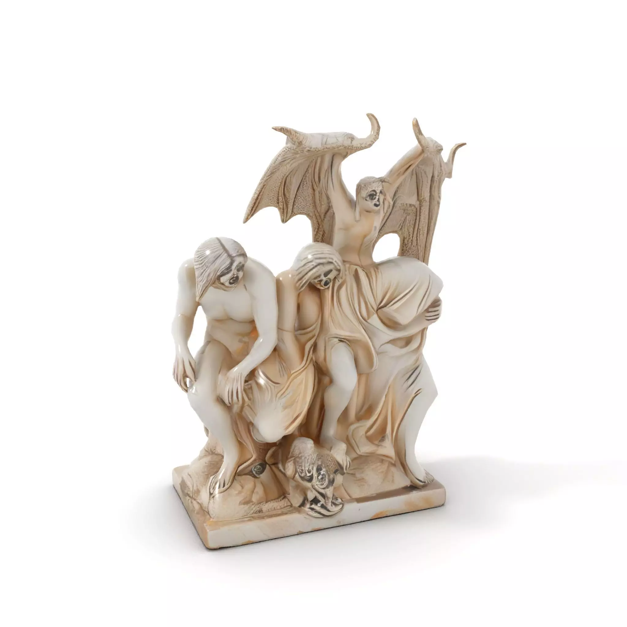 Gothic Sculpture model pack Low-poly 3D model_7
