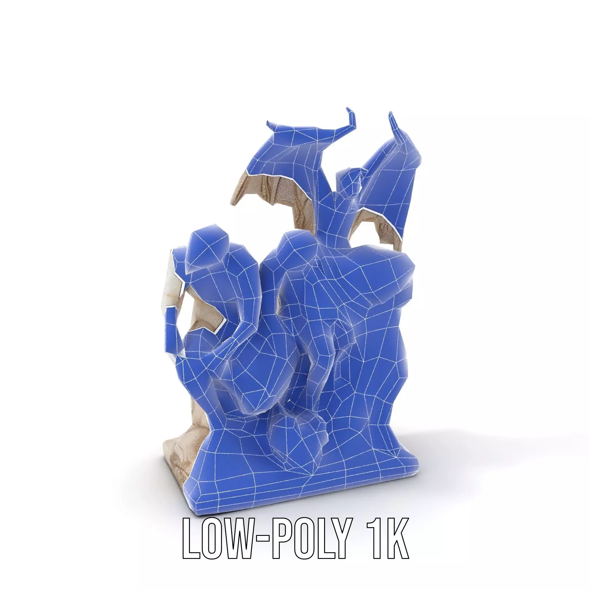 Gothic Sculpture model pack Low-poly 3D model_29