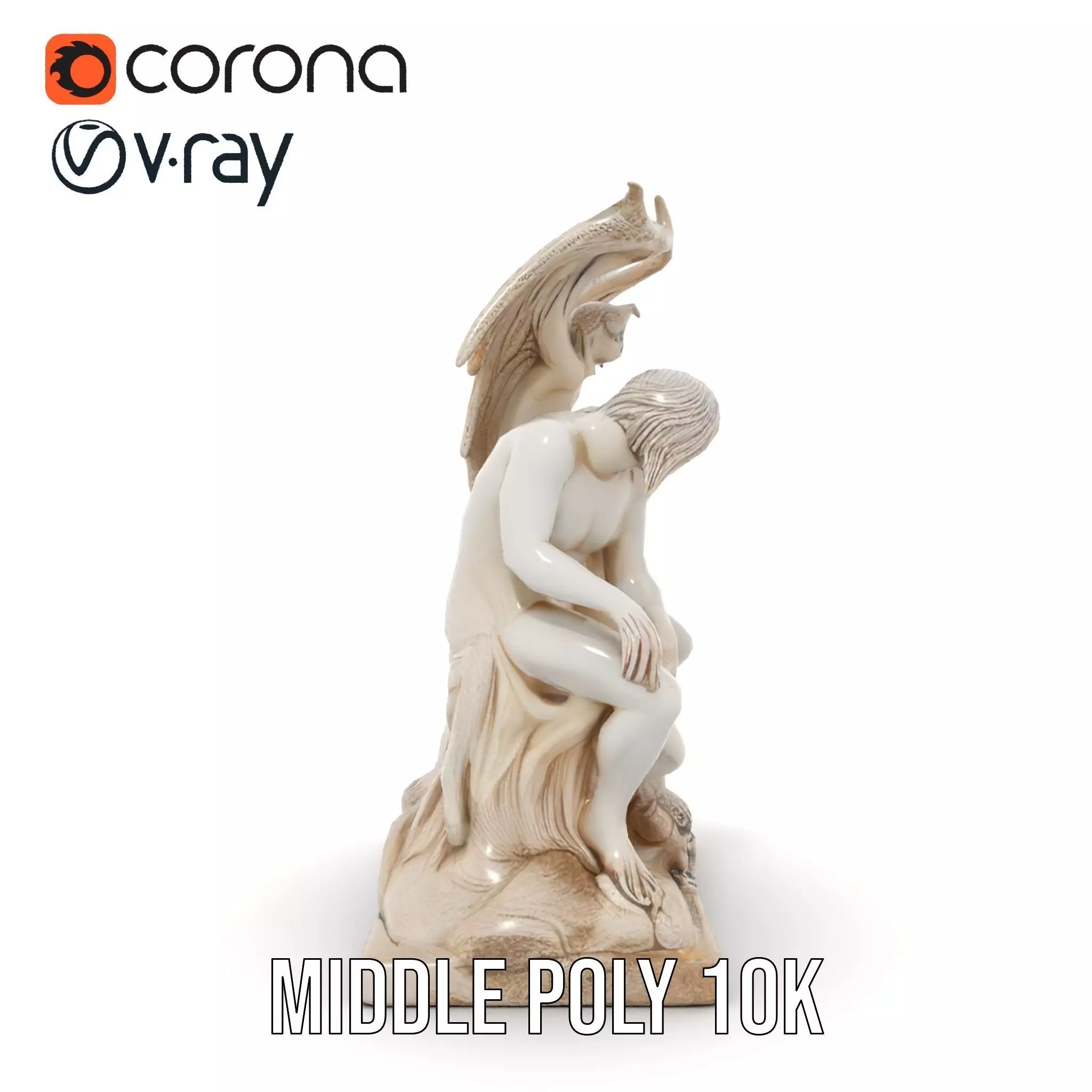 Gothic Sculpture model pack Low-poly 3D model_17