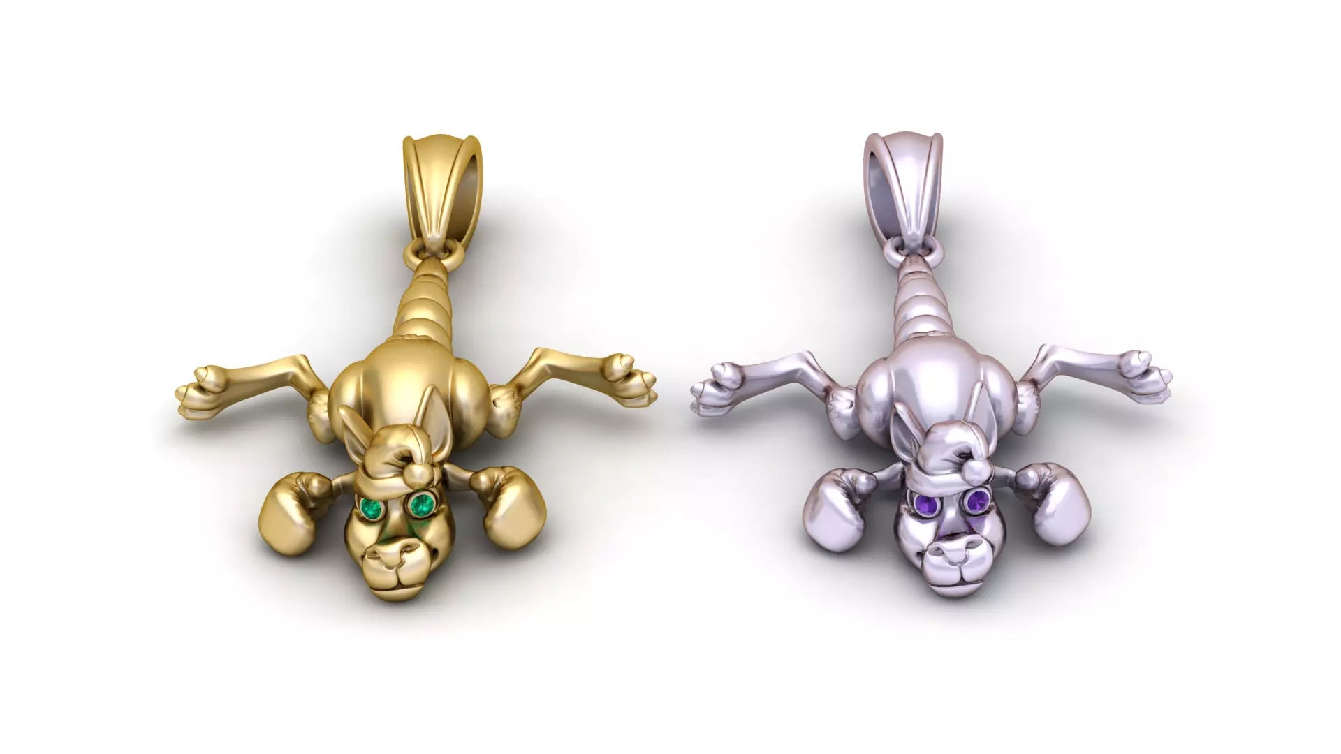 Playful Monkey Pendant 3D print model