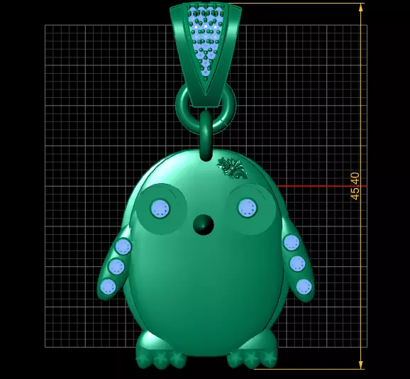 Masked Warrior Pendant  3D print model_7