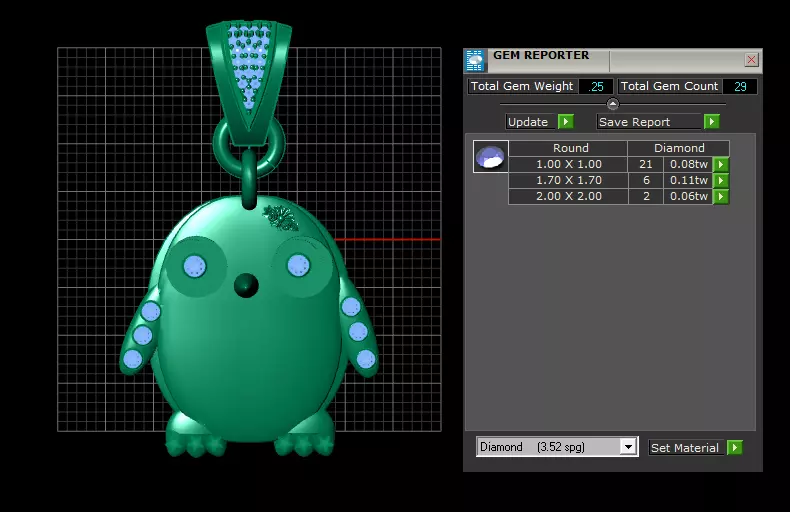 Masked Warrior Pendant  3D print model_9