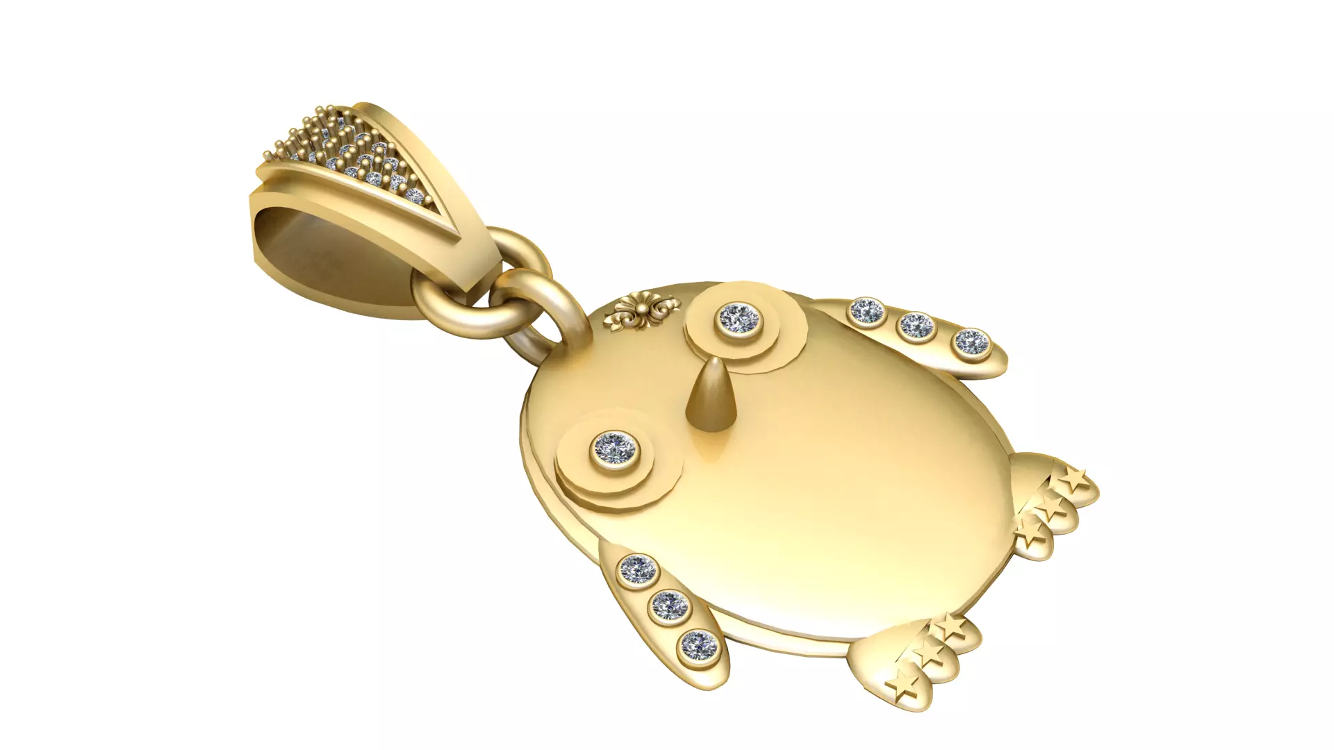 Masked Warrior Pendant  3D print model_5