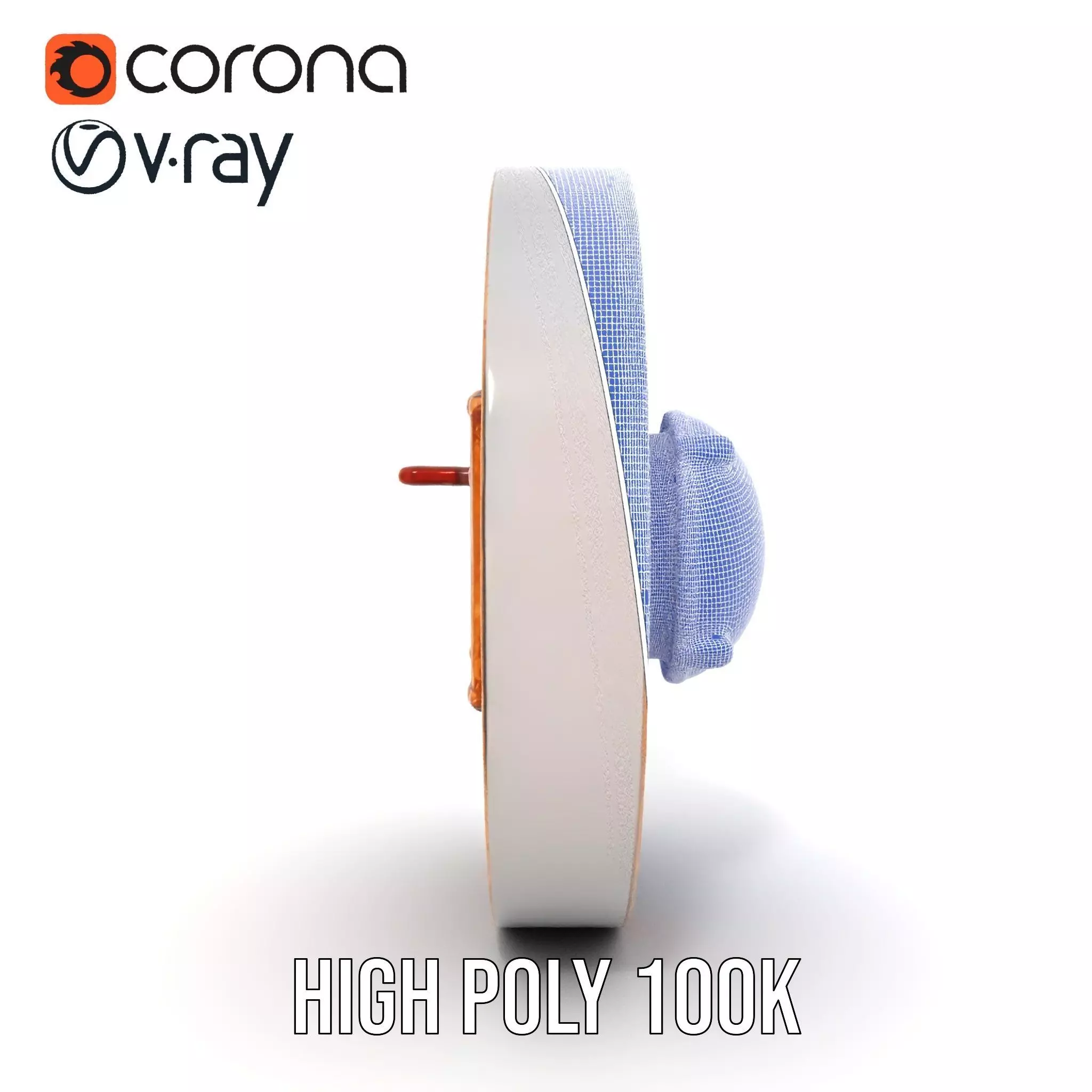 Ornate Copper Medallion model pack Low-poly 3D model_35