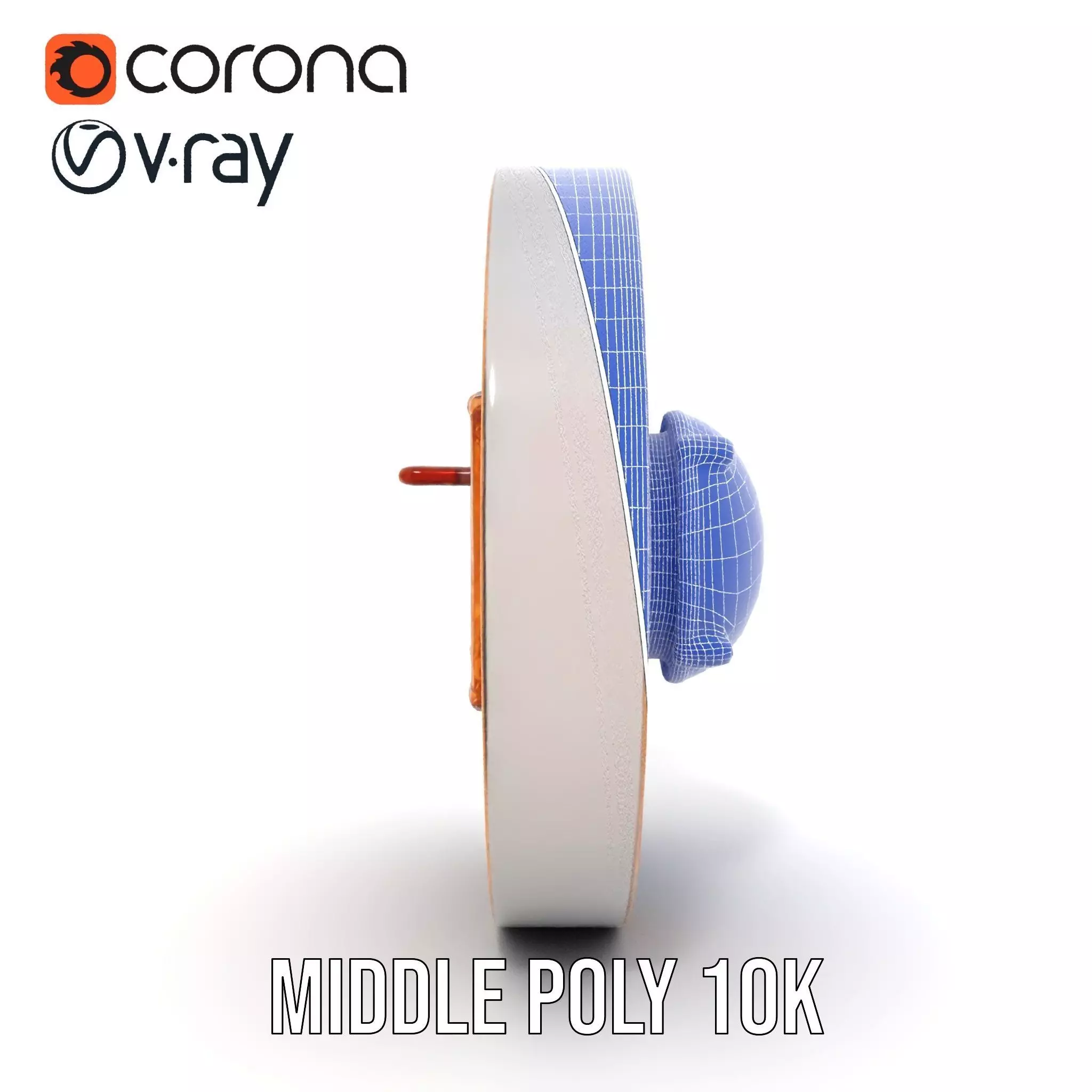 Ornate Copper Medallion model pack Low-poly 3D model_30