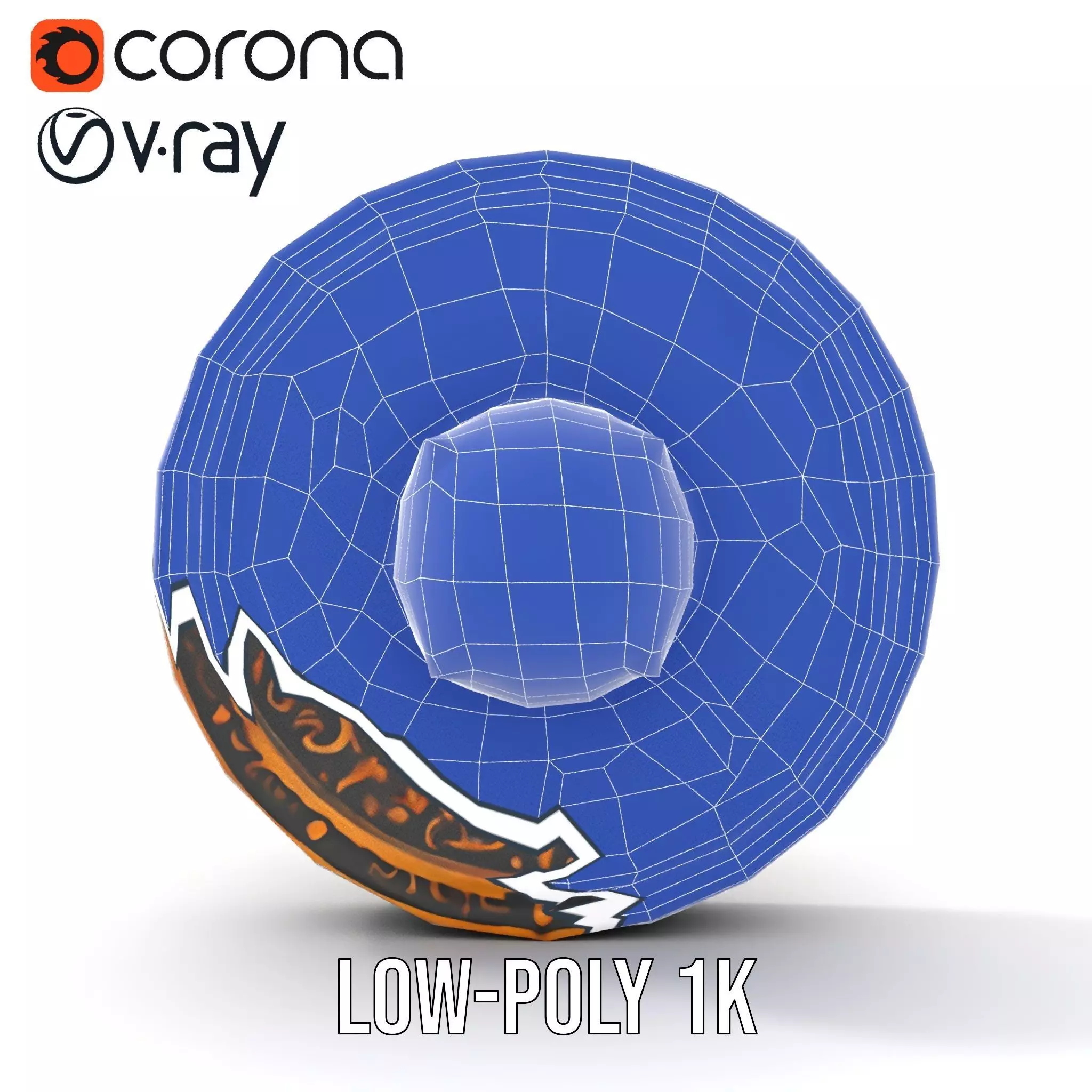 Ornate Copper Medallion model pack Low-poly 3D model_31