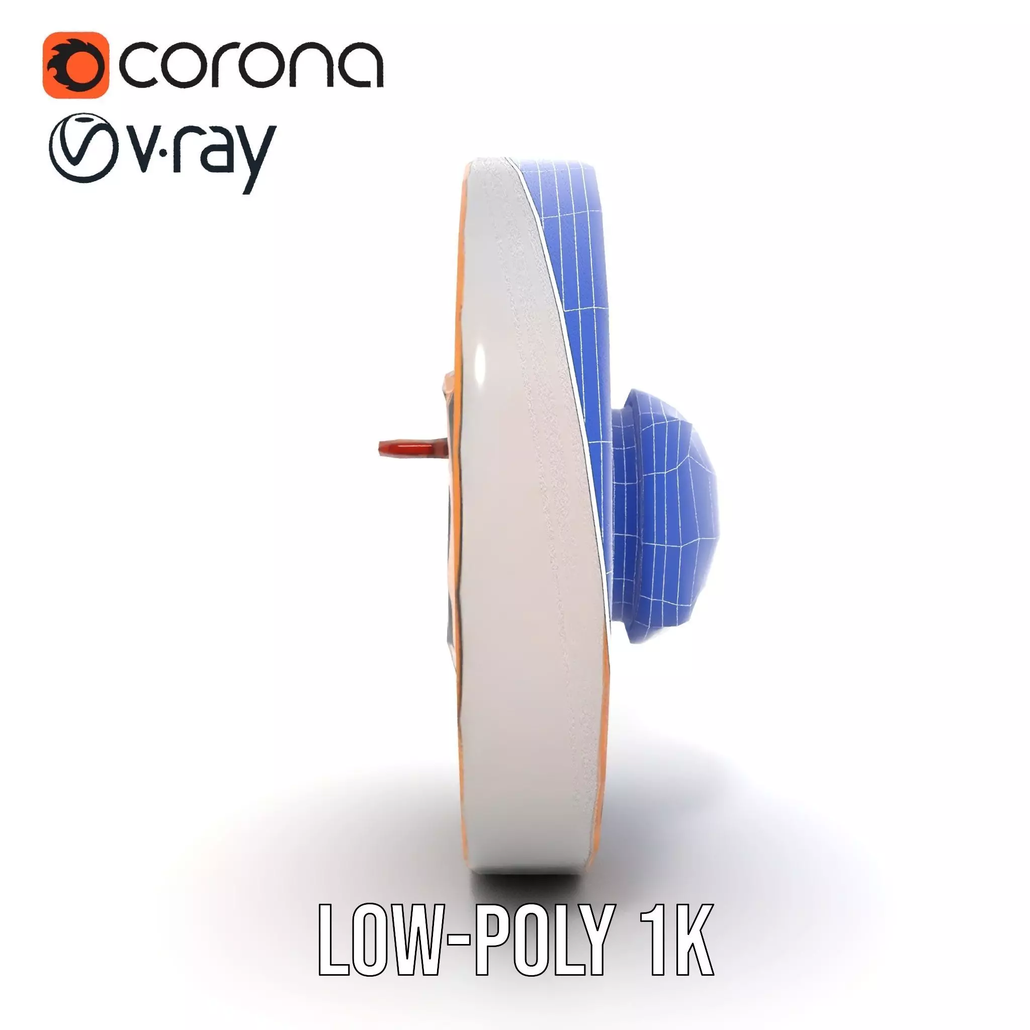 Ornate Copper Medallion model pack Low-poly 3D model_29