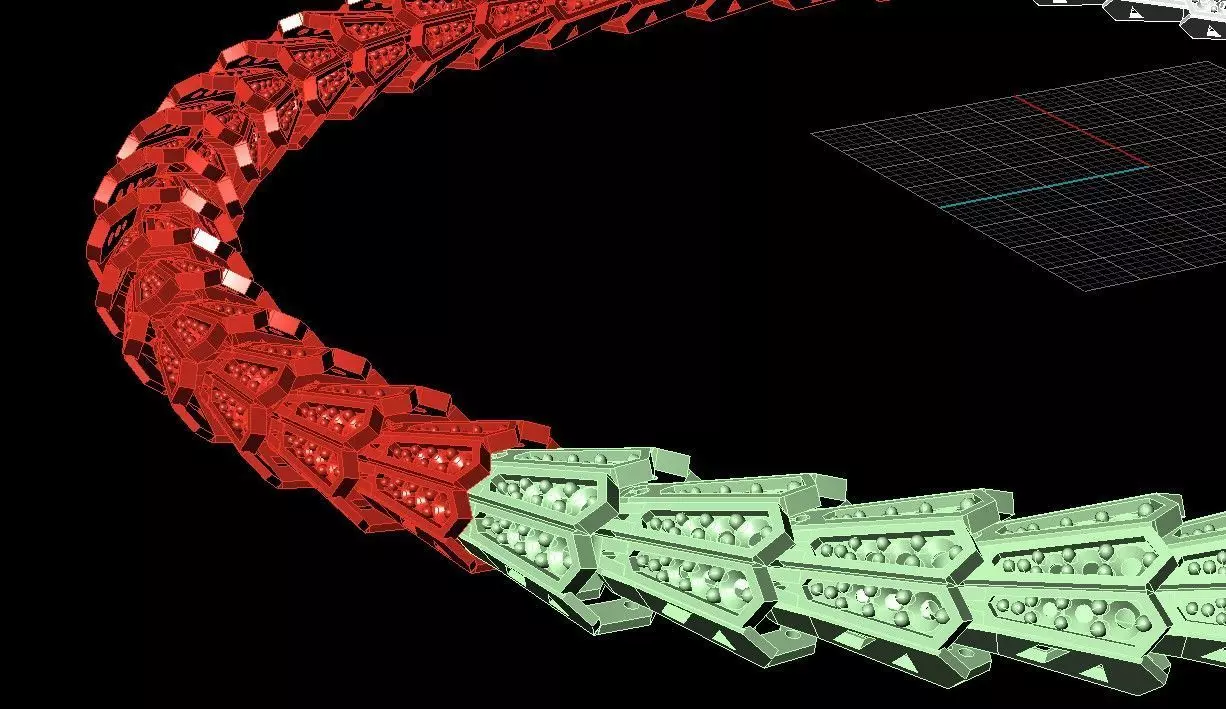 Bulgari Serpenti Necklace 3D print model 3D print model_5