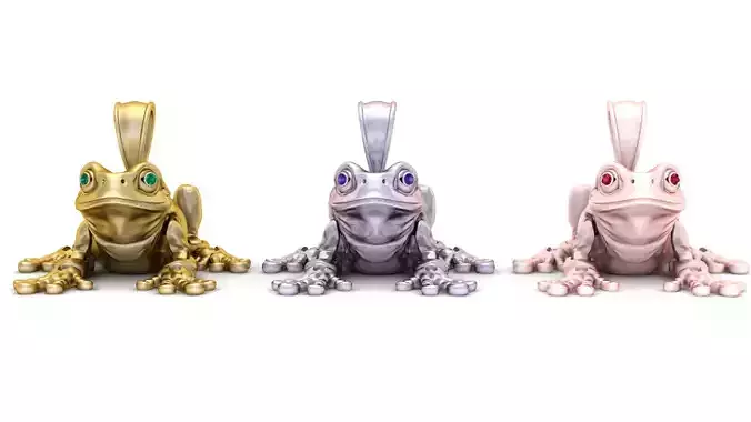 Frog pendant 