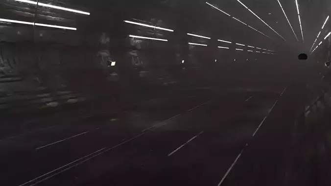 road tunnel Free 3D model