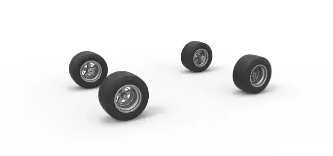 Wheel Set of 350 Supermodified Scale 1 to 25