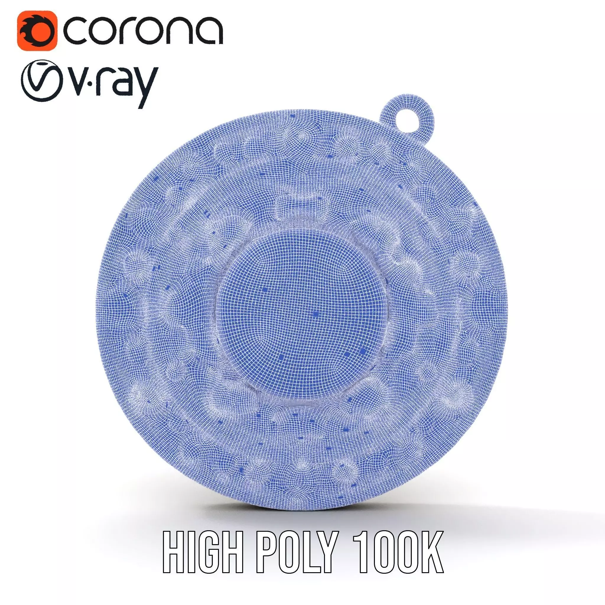 Antique Bronze Amulet model pack Low-poly 3D model_33