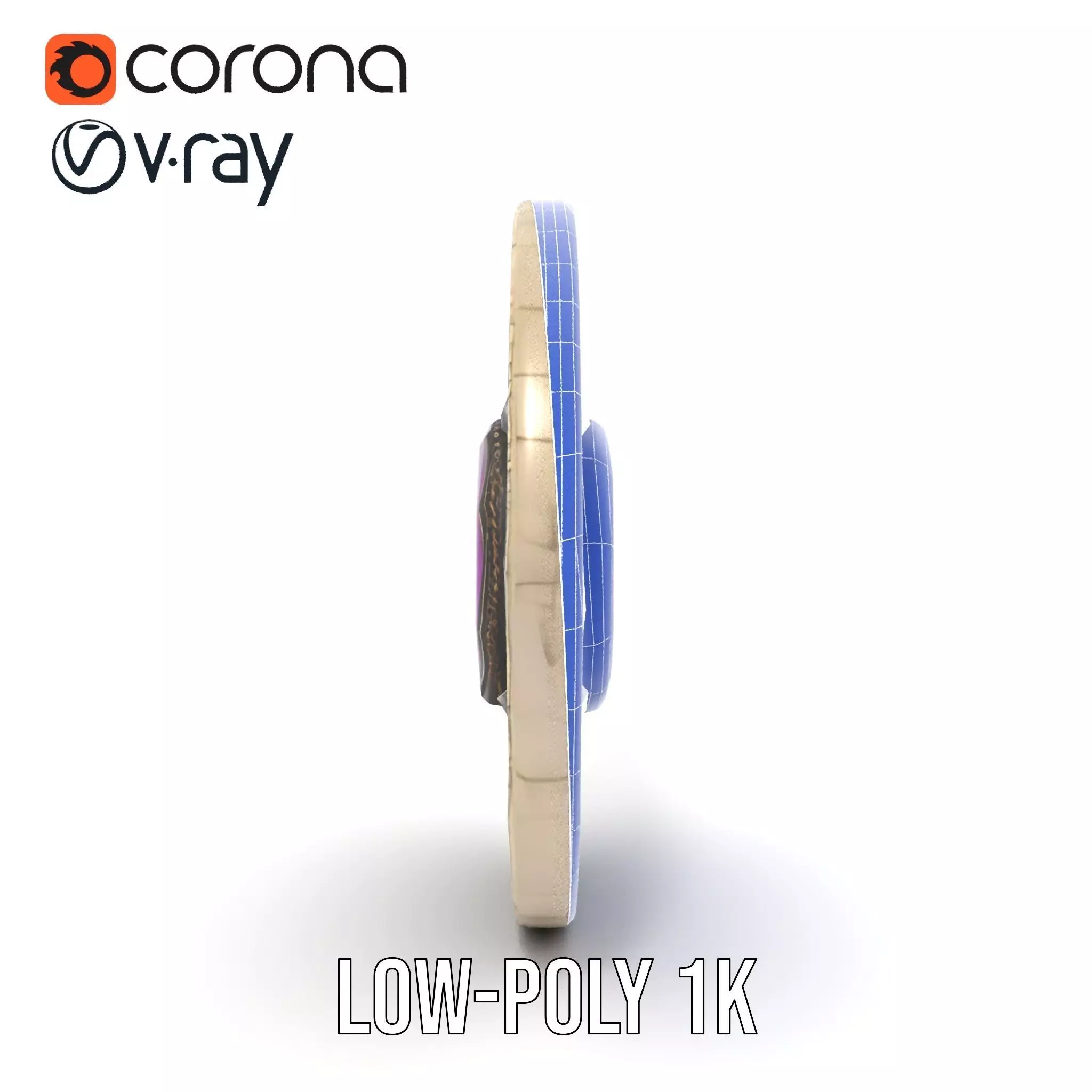 Antique Bronze Amulet model pack Low-poly 3D model_31