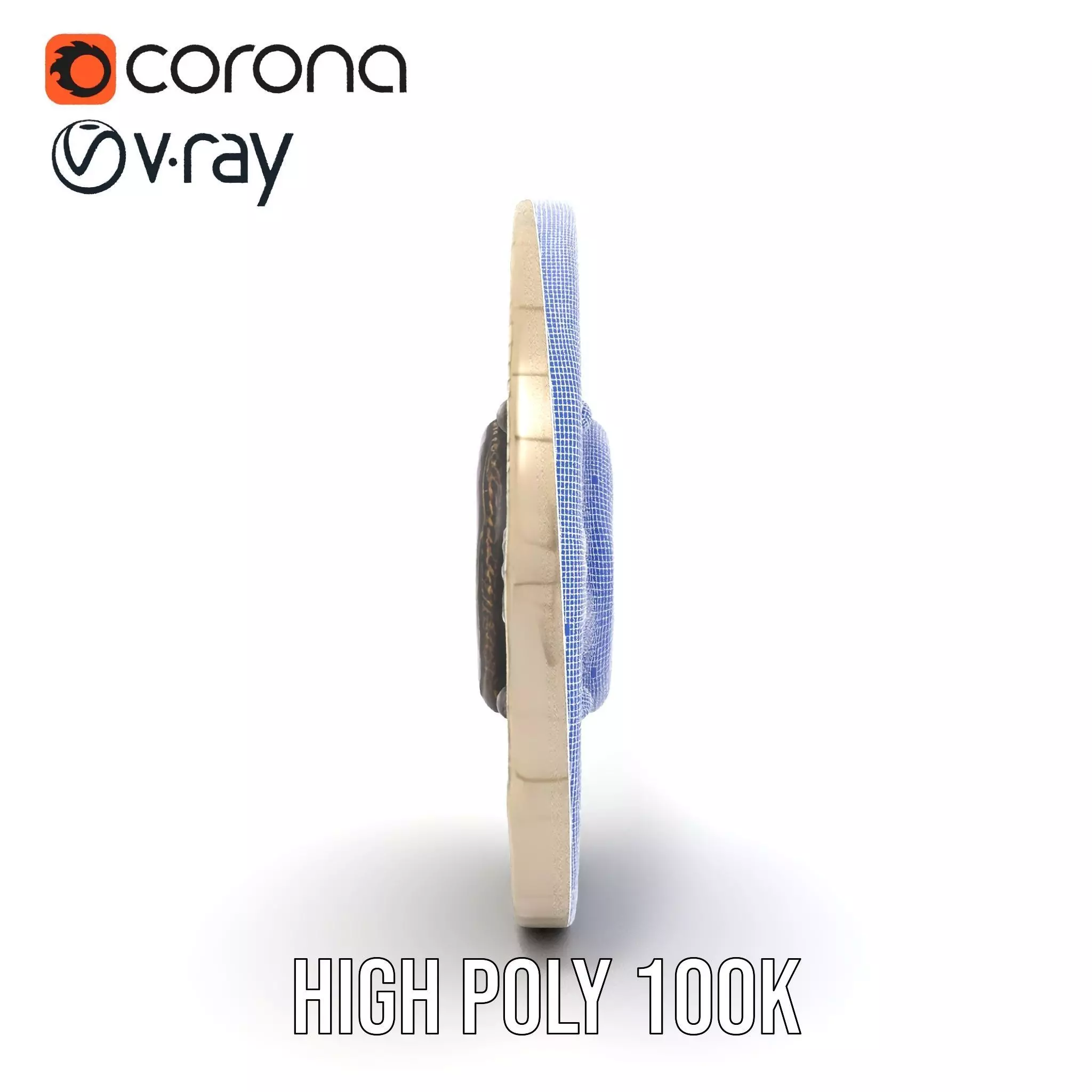 Antique Bronze Amulet model pack Low-poly 3D model_35