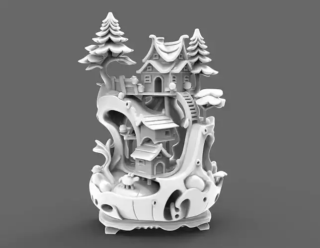 Whimsical Treehouse Village