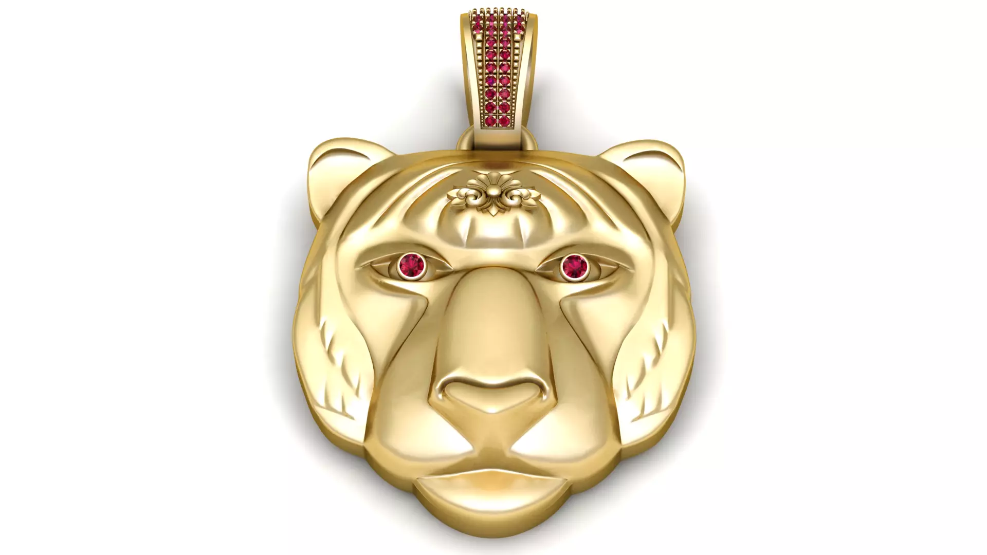 Golden Tiger Pendant 3D print model