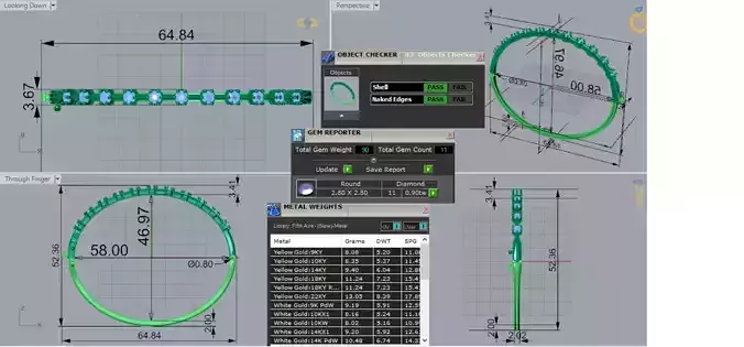 luxury Two-tone Gold Jewelry stl 3dm Bracelet bg0054