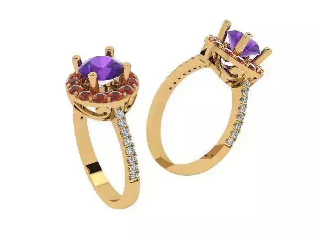 A Collection of Simple Stone Studded Women Rings