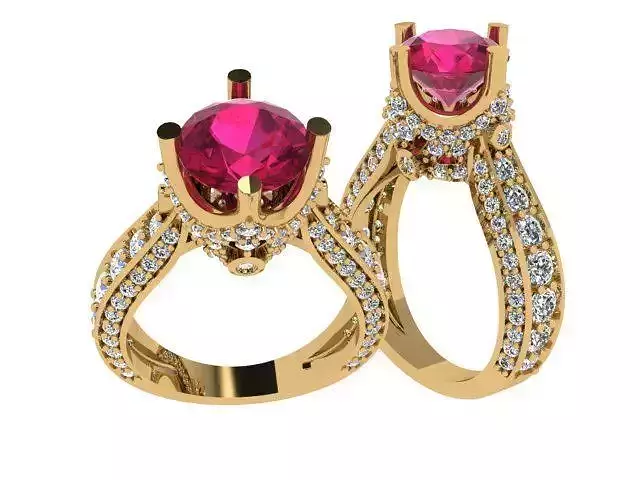 A Collection of Simple Stone Studded Women Rings