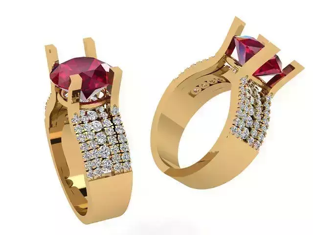 A Collection of Simple Stone Studded Women Rings