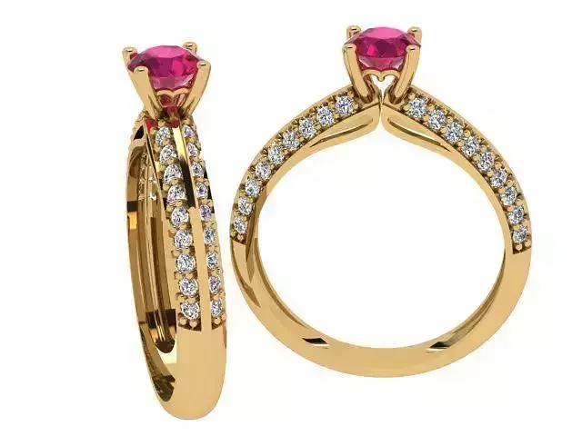 A Collection of Simple Stone Studded Women Rings