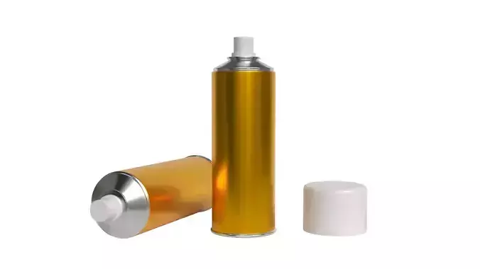 Spray Paint Can PBR Low-poly 3D model