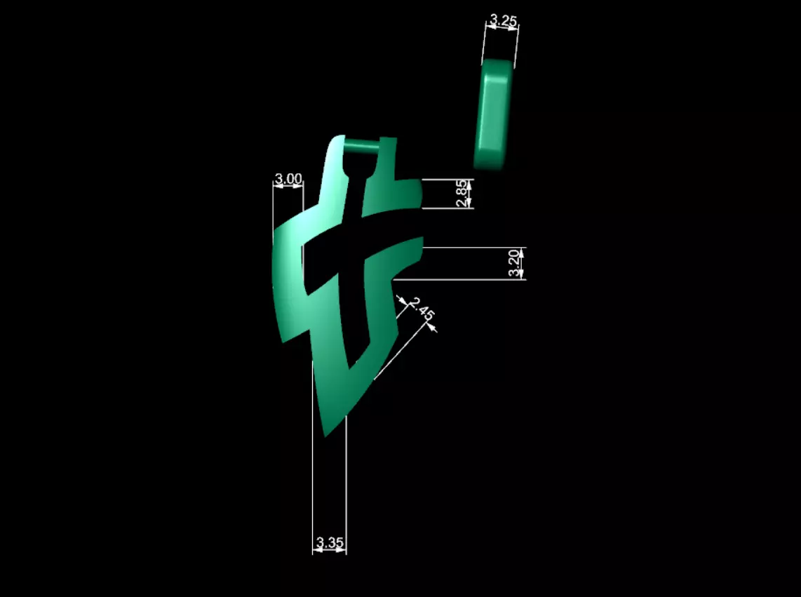 Cross Pendant 3D print model_8