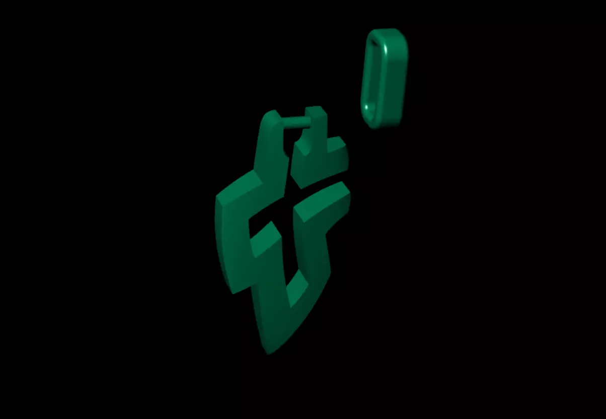 Cross Pendant 3D print model_11