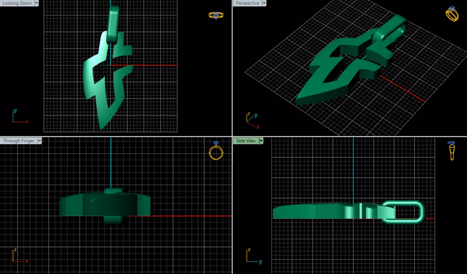 Cross Pendant 3D print model_6