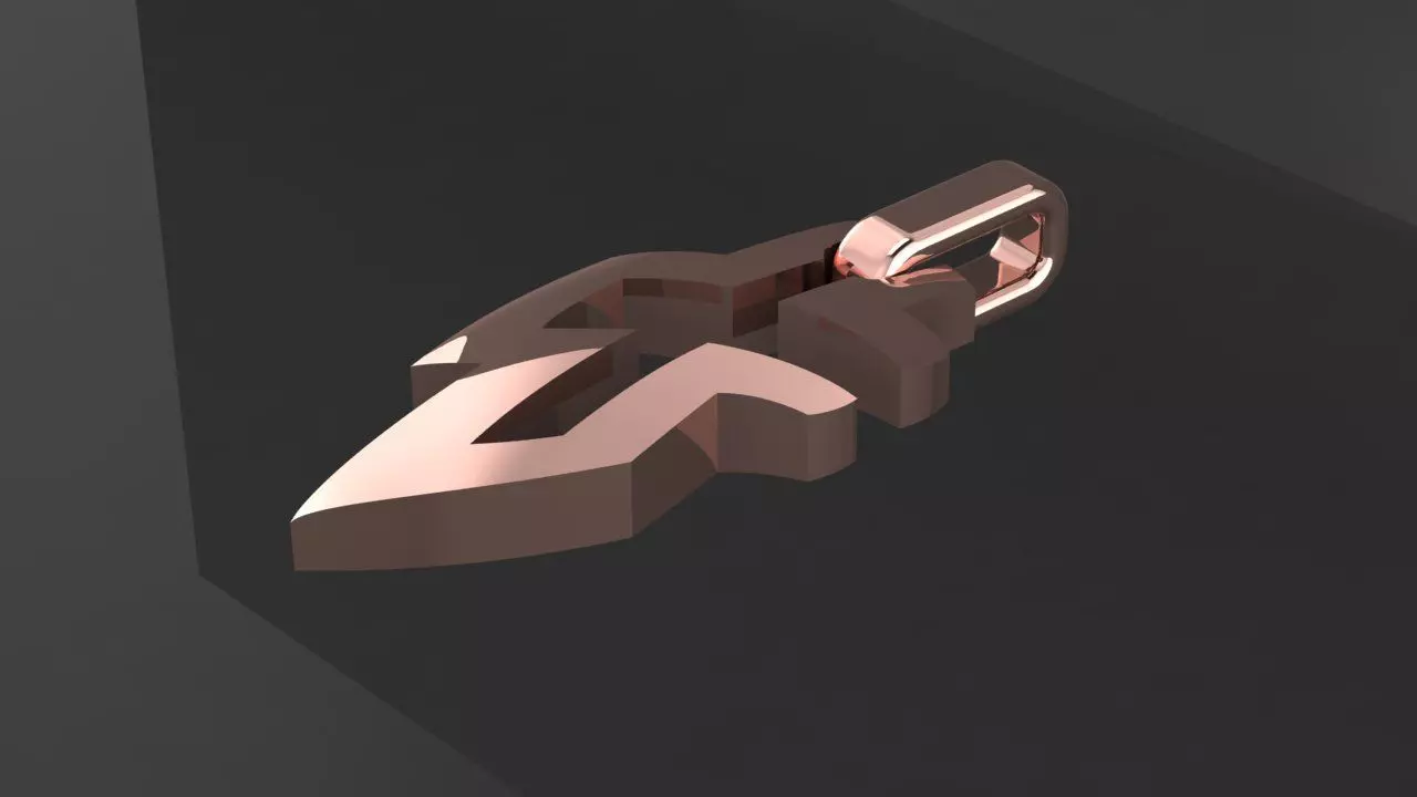 Cross Pendant 3D print model_3