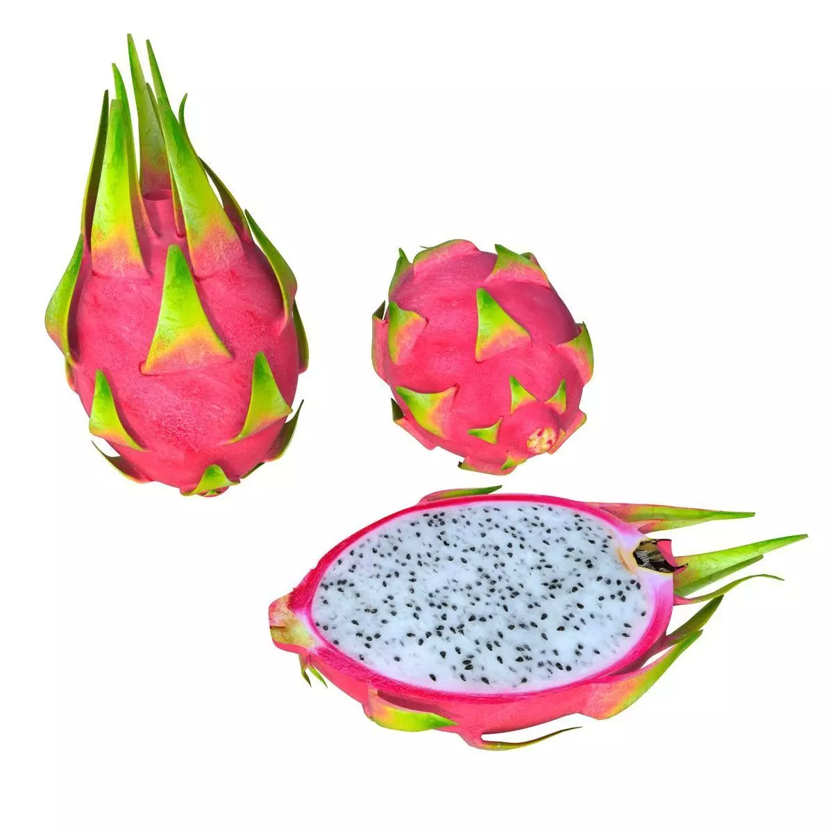 Mega Fruits 3D Model Collection Low-poly 3D model_2