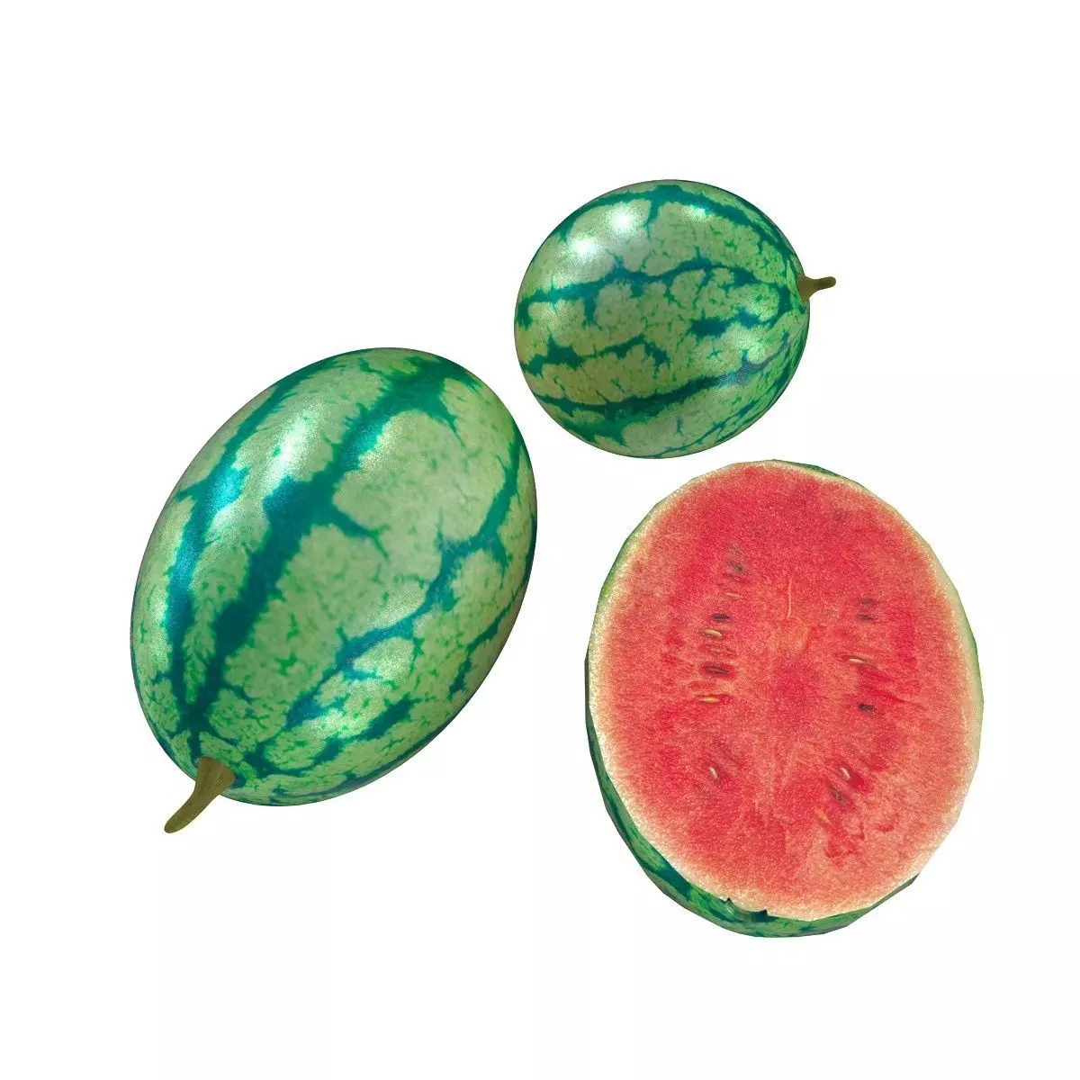 Mega Fruits 3D Model Collection Low-poly 3D model_80