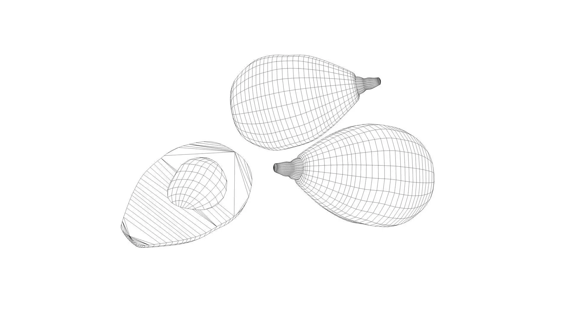 Mega Fruits 3D Model Collection Low-poly 3D model_88