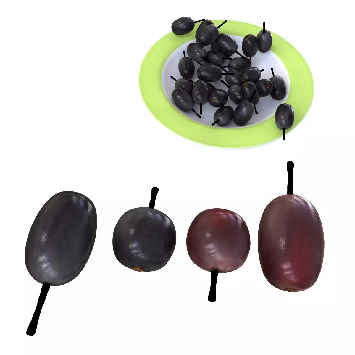 Mega Fruits 3D Model Collection Low-poly 3D model_55