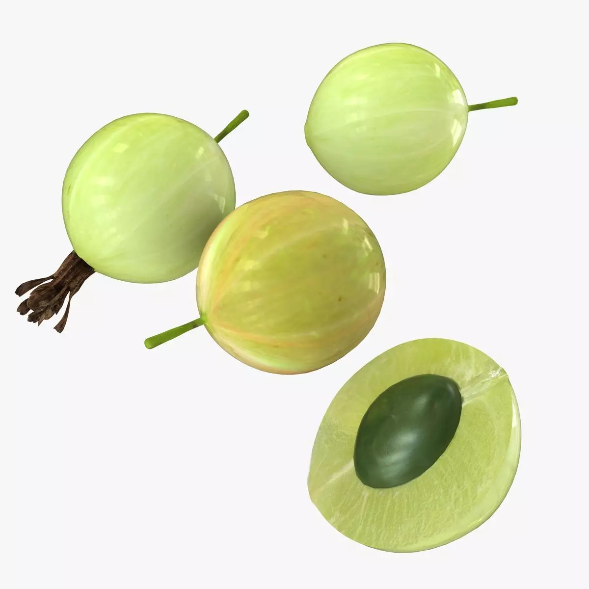 Mega Fruits 3D Model Collection Low-poly 3D model_49