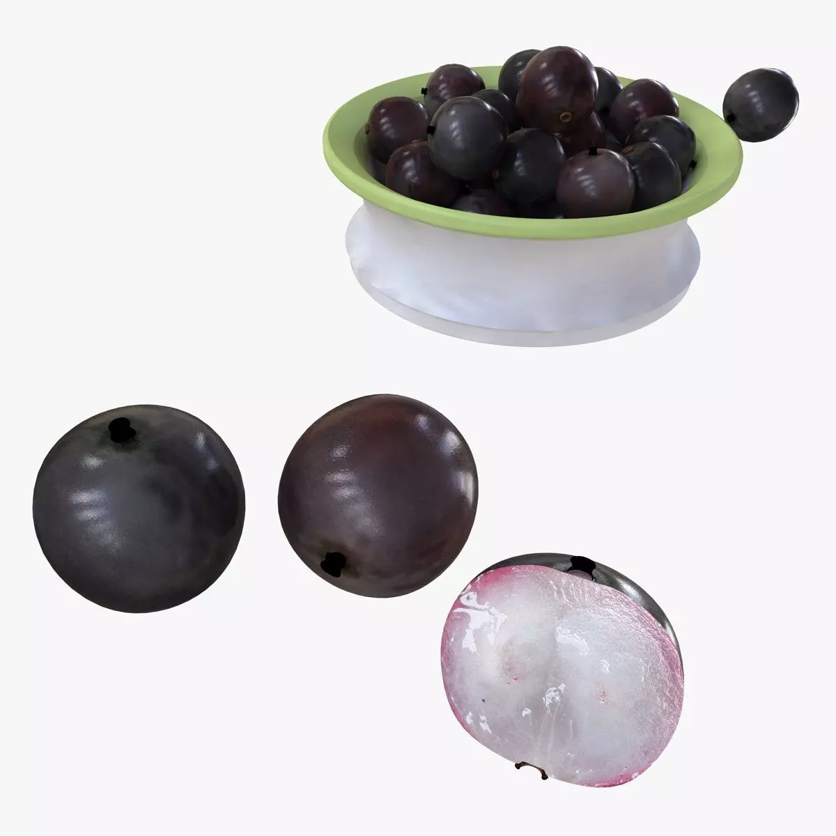 Mega Fruits 3D Model Collection Low-poly 3D model_57