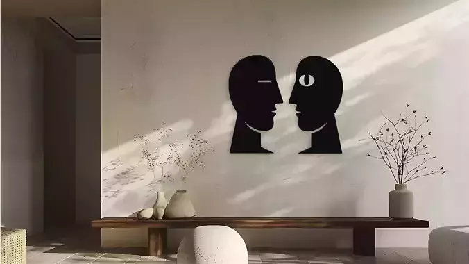 Contemplation and Observation Minimalist Wall Art