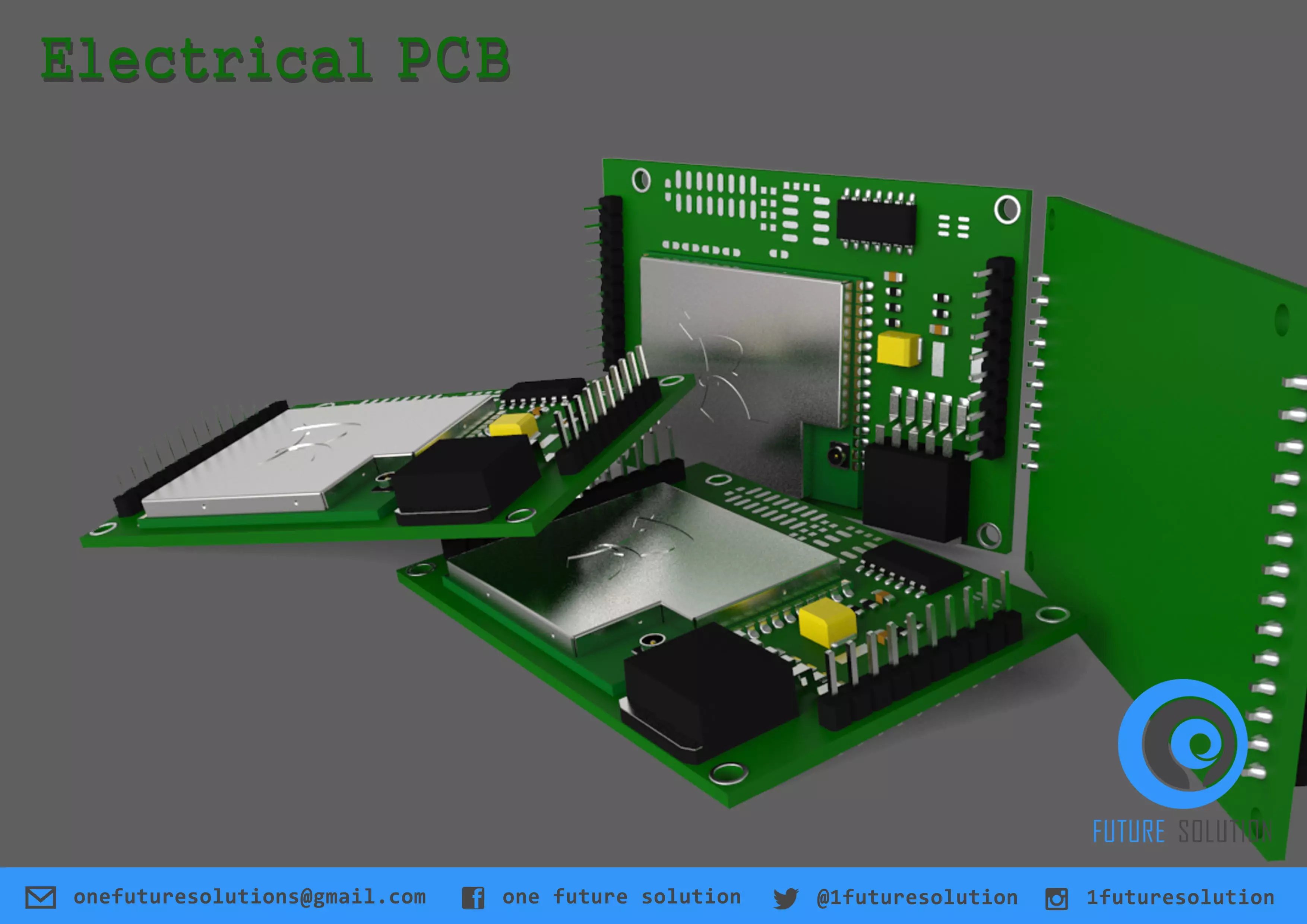 Electrical PCB Free 3D model_0