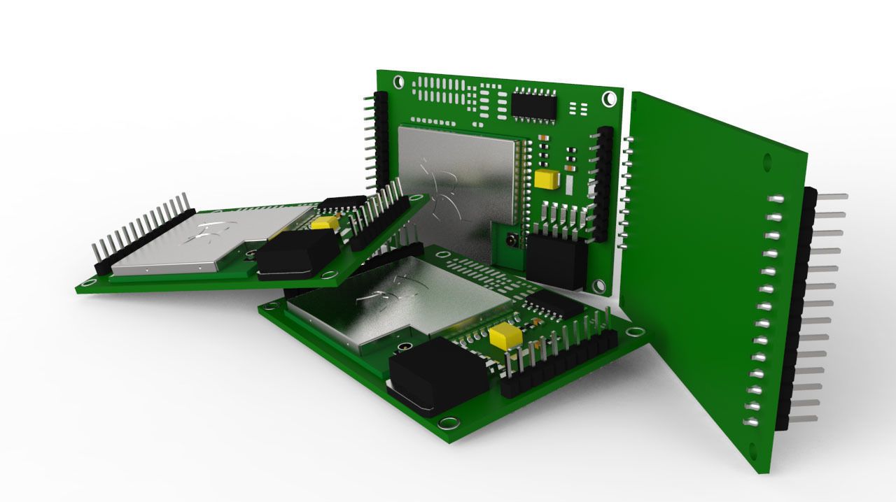Electrical PCB Free 3D model_3