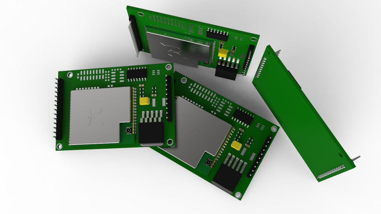 Electrical PCB Free 3D model_4