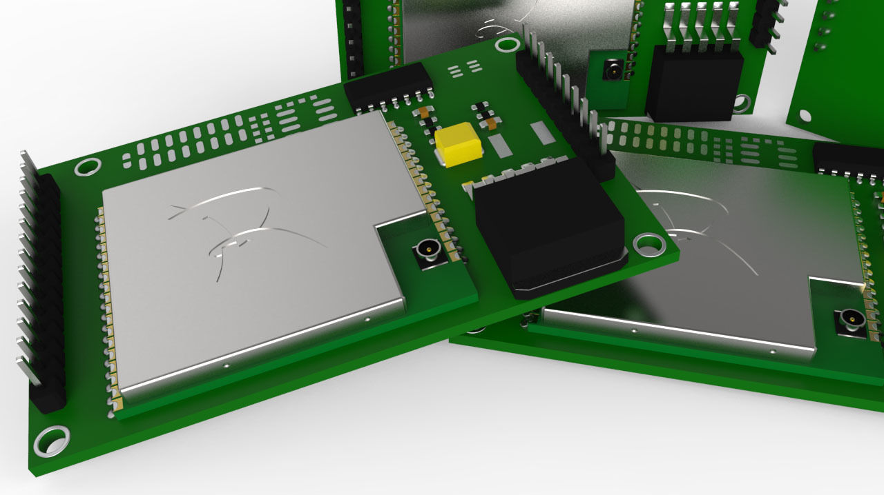 Electrical PCB Free 3D model_5