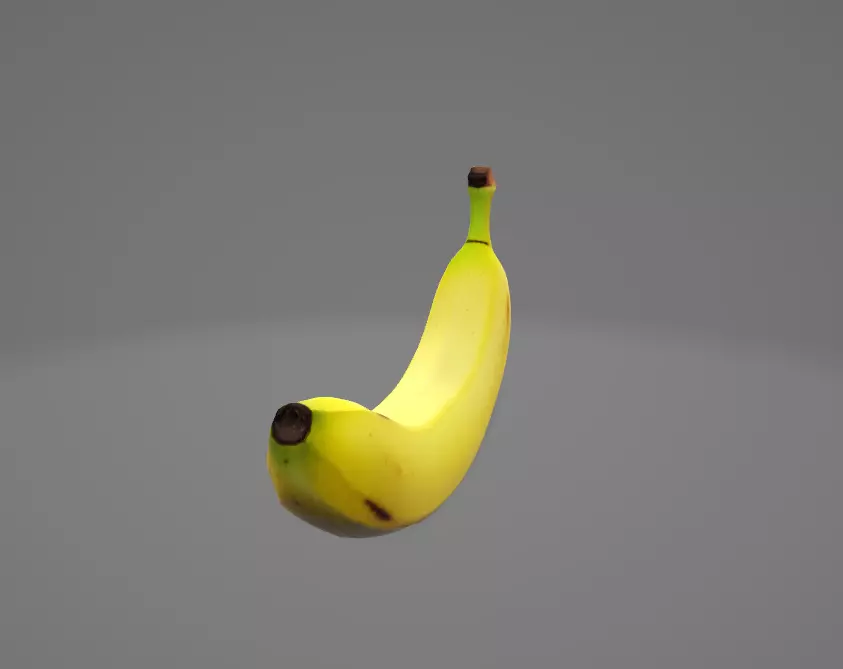 Banana  - Low Poly - Game Ready - GLB Format Low-poly 3D model_1