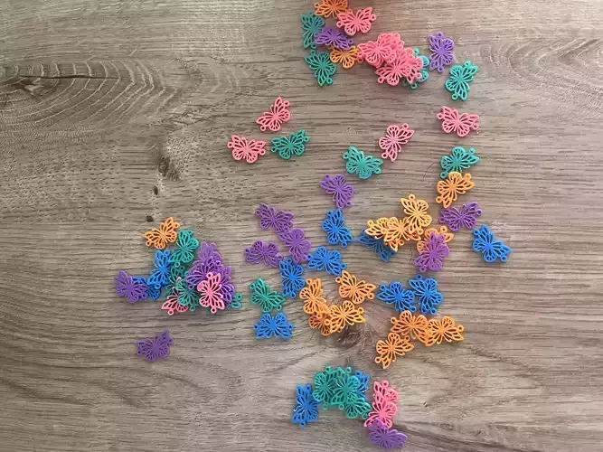 abalorio pulsera mariposa 