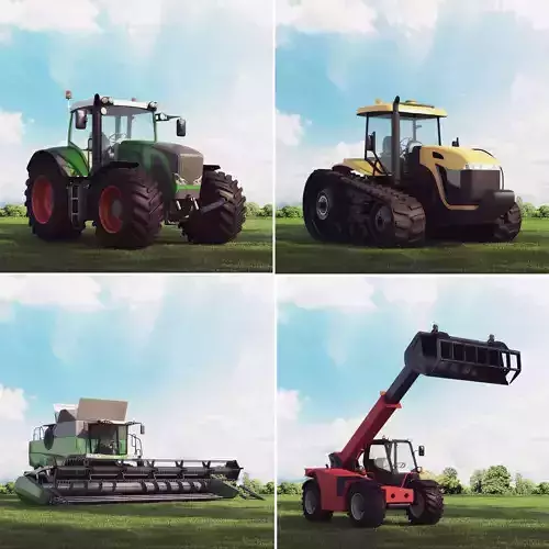 Farm Machinery and Equipment 3D Model Pack 30 Models 3D model