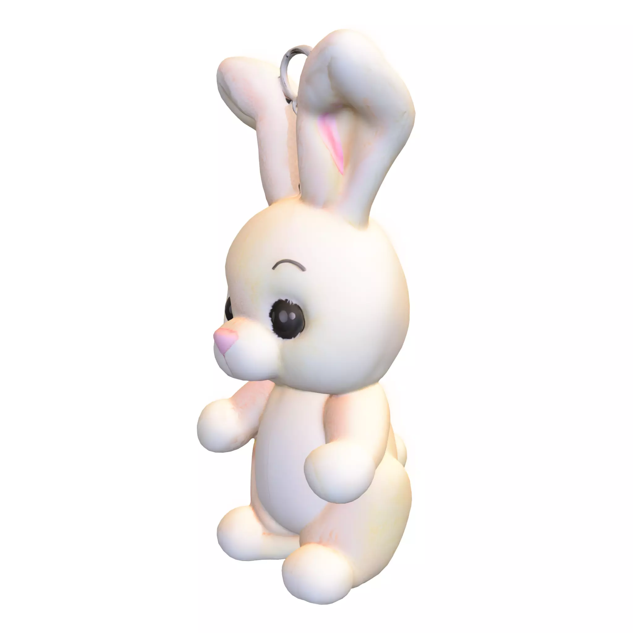 Cute Bunny Model Low-poly 3D model_0