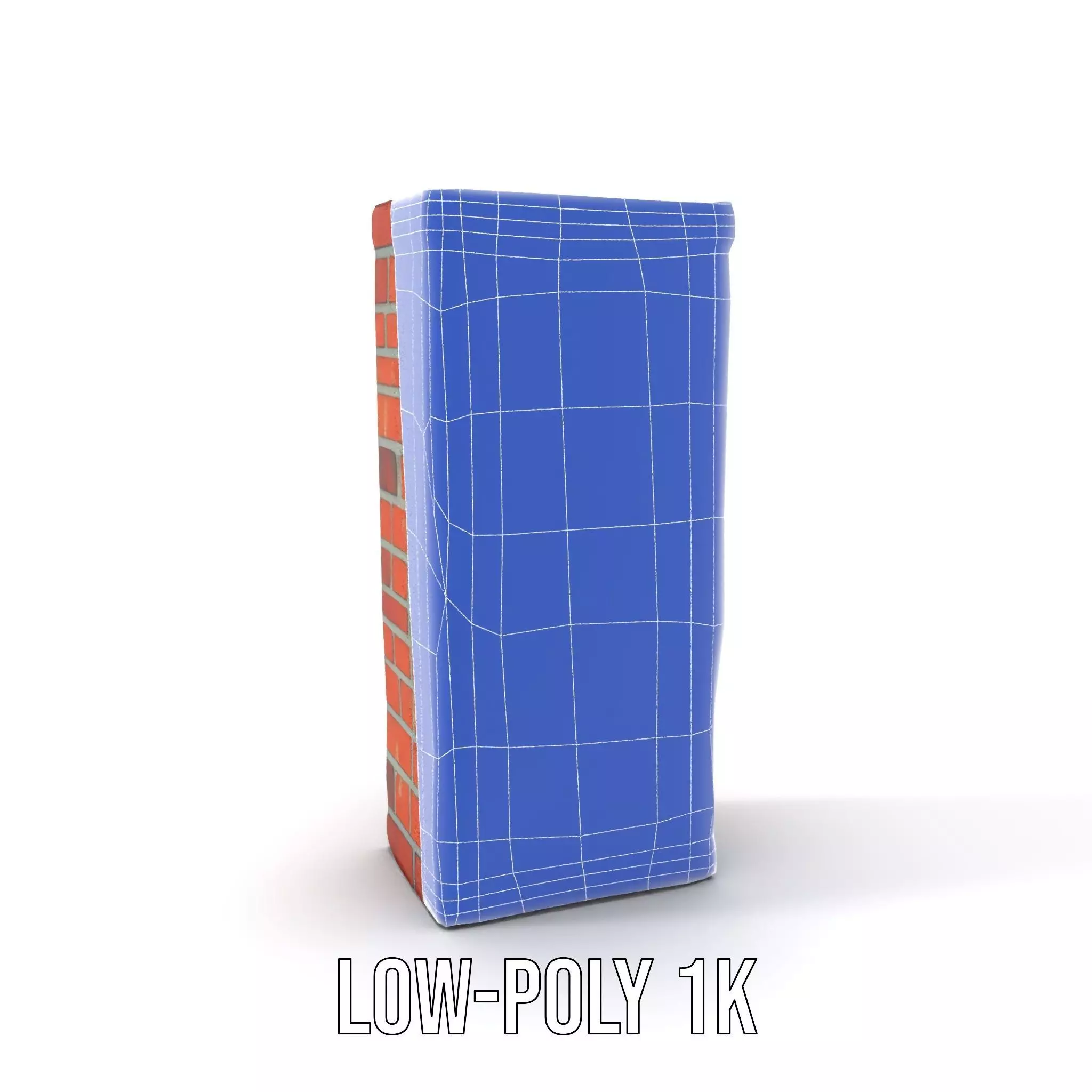 Red Brick Wall model pack Low-poly 3D model_18