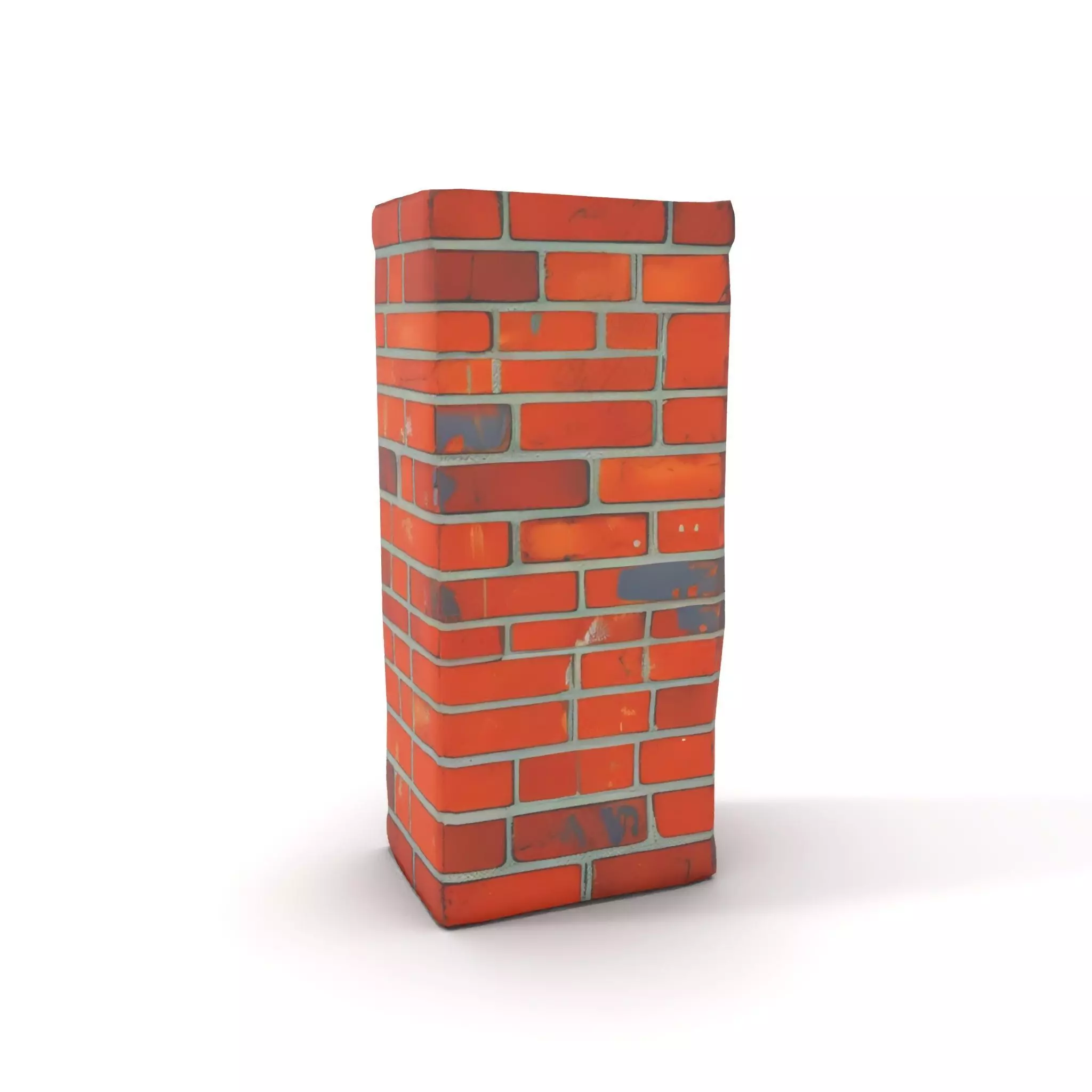 Red Brick Wall model pack Low-poly 3D model_12