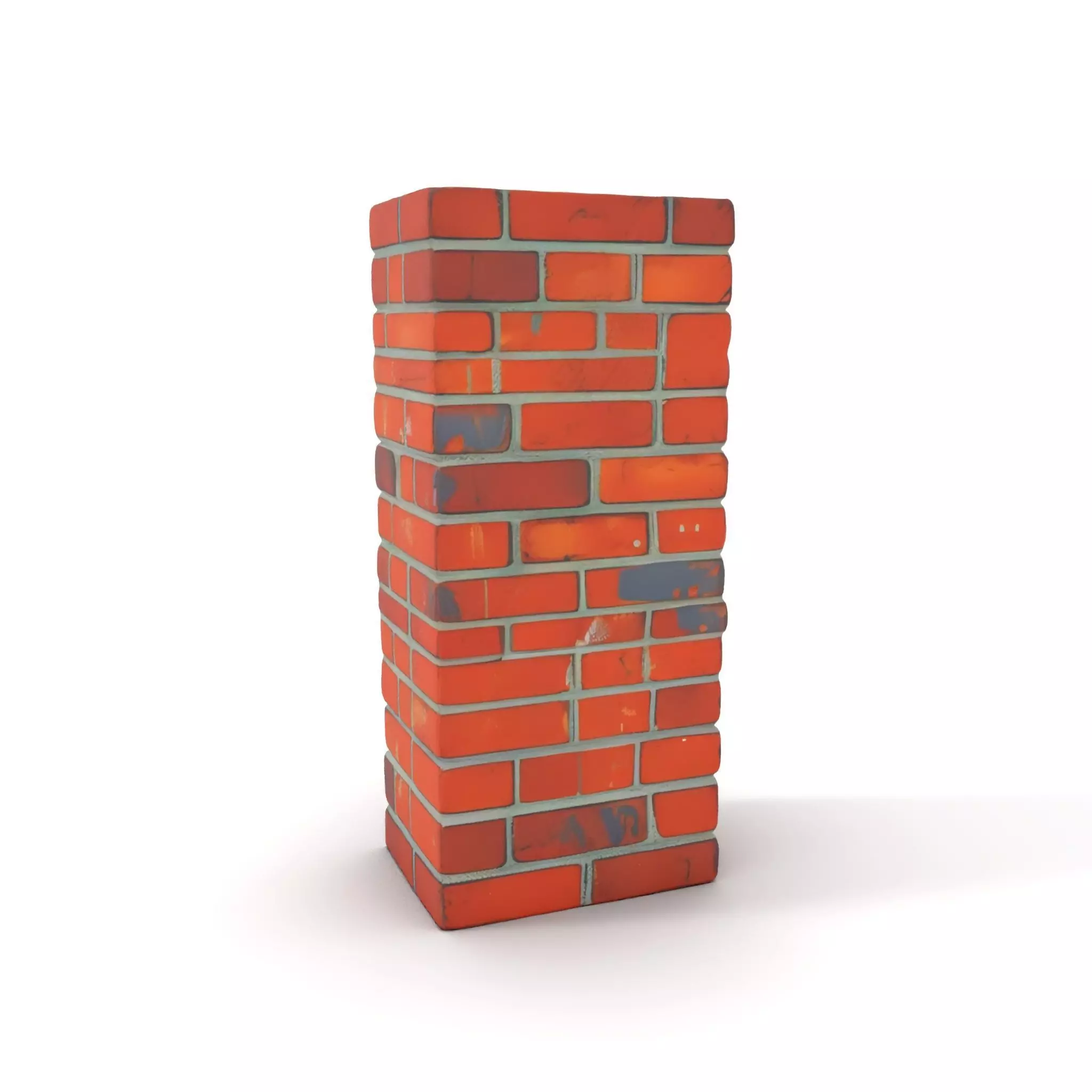 Red Brick Wall model pack Low-poly 3D model_0