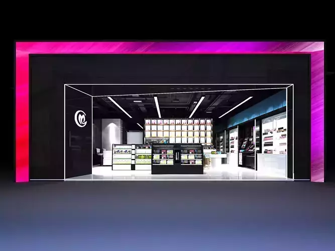 Cosmetics Store Low-poly 3D model