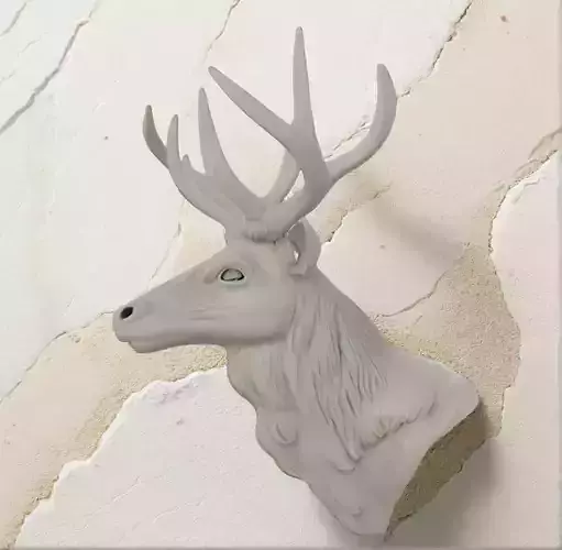 Deer Bust 3D Model - STL Printable Wildlife Animal